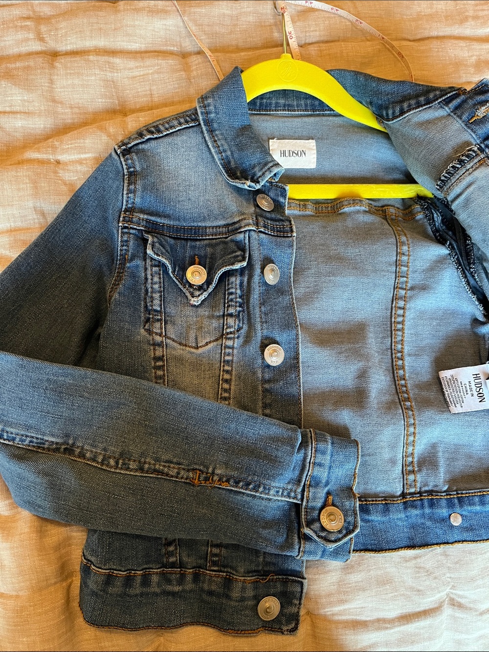 Hudson Jeans Kids Classic Medium Blue Denim Jacket - Picture 7 of 12